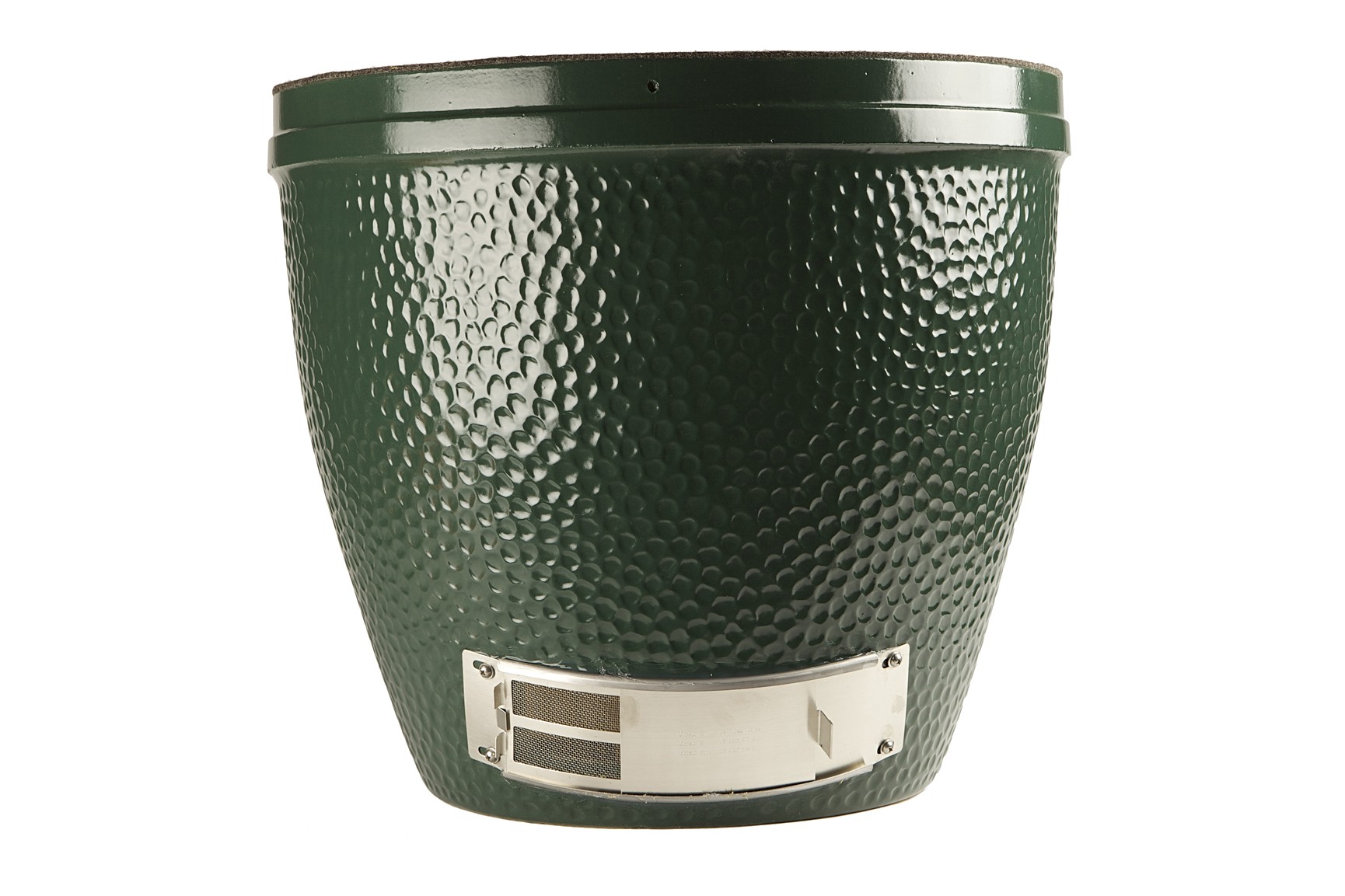 A replacement base for the Big Green Egg, made from NASA-grade ceramics. Classic Racing Green, featuring the EGG's characteristic stippling.