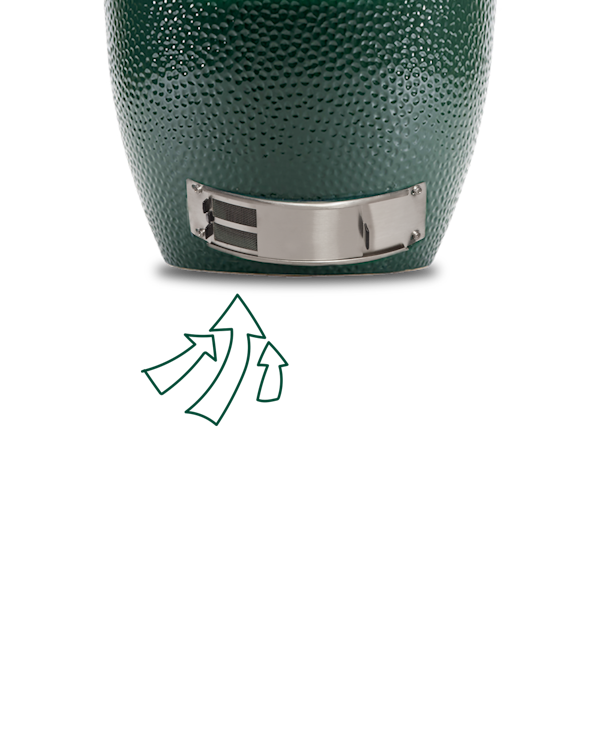Big Green Egg air flow in