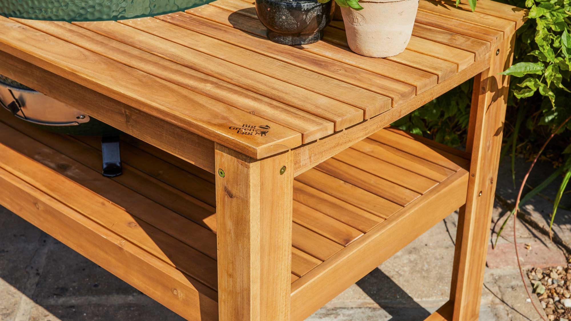 XL Big Green Egg Acacia Table logo