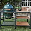 Large Big Green Egg in a Modular Nest in Acacia Expansion Frame