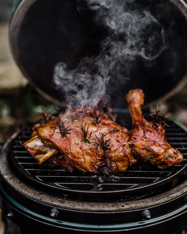 Big Green Egg Low & Slow Lamb Shoulder