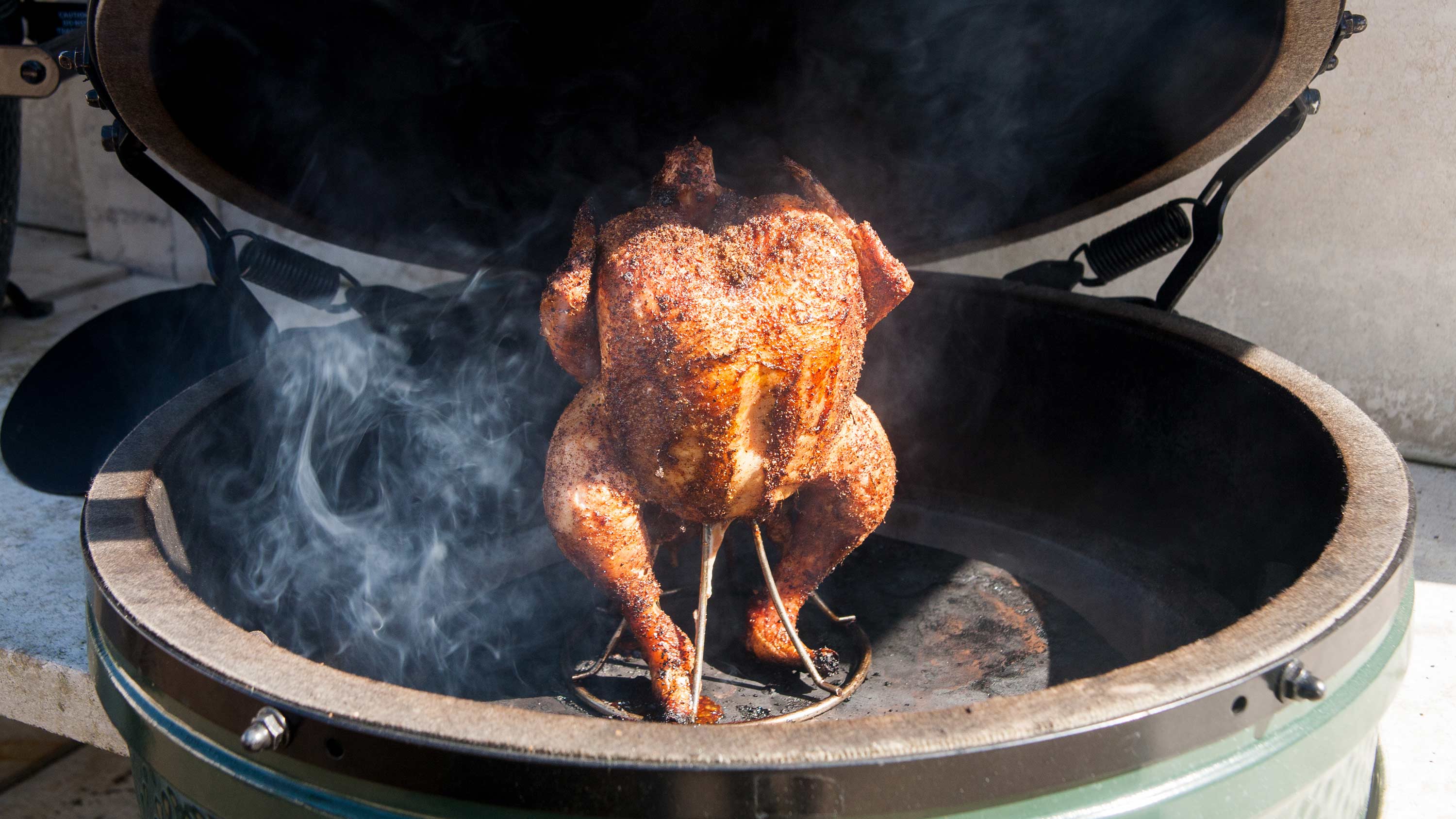 Stainless Steel Vertical Chicken Roaster | Ceramic Charcoal BBQs