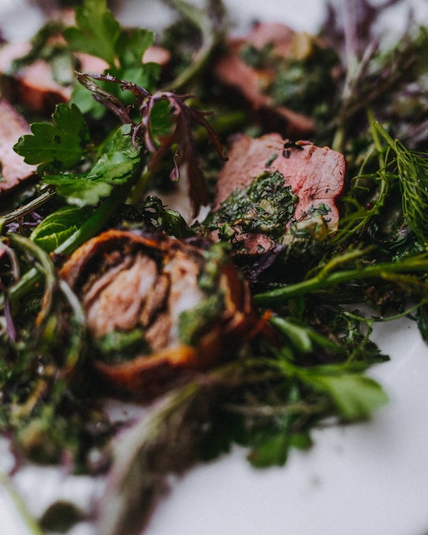 Grilled Mutton Leg with Salsa Verde | Recipes | Big Green Egg