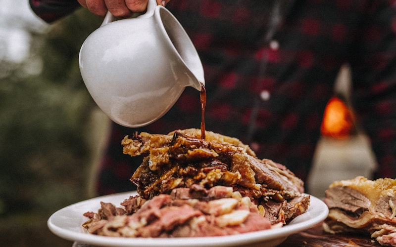Roasted red wine gravy | Sunday Roast | Big Green Egg
