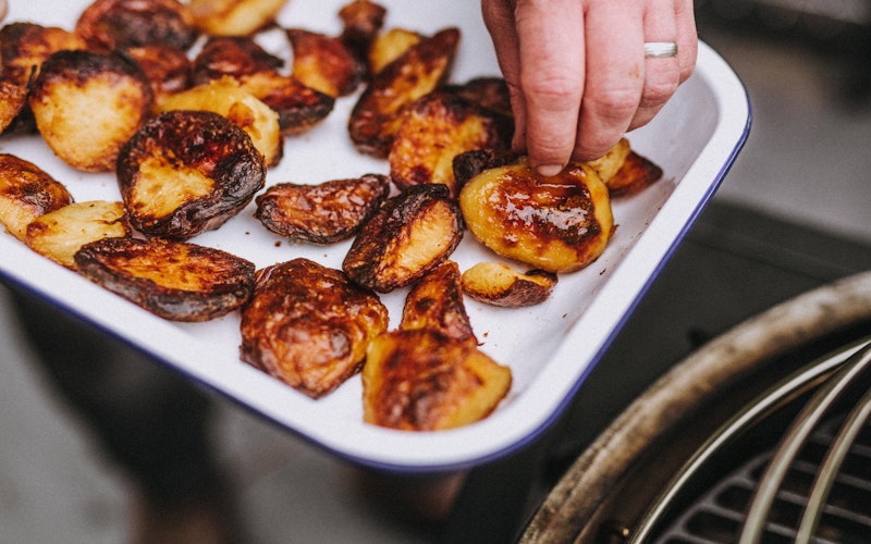 Roasted Potatoes | Sunday Roast | Big Green Egg