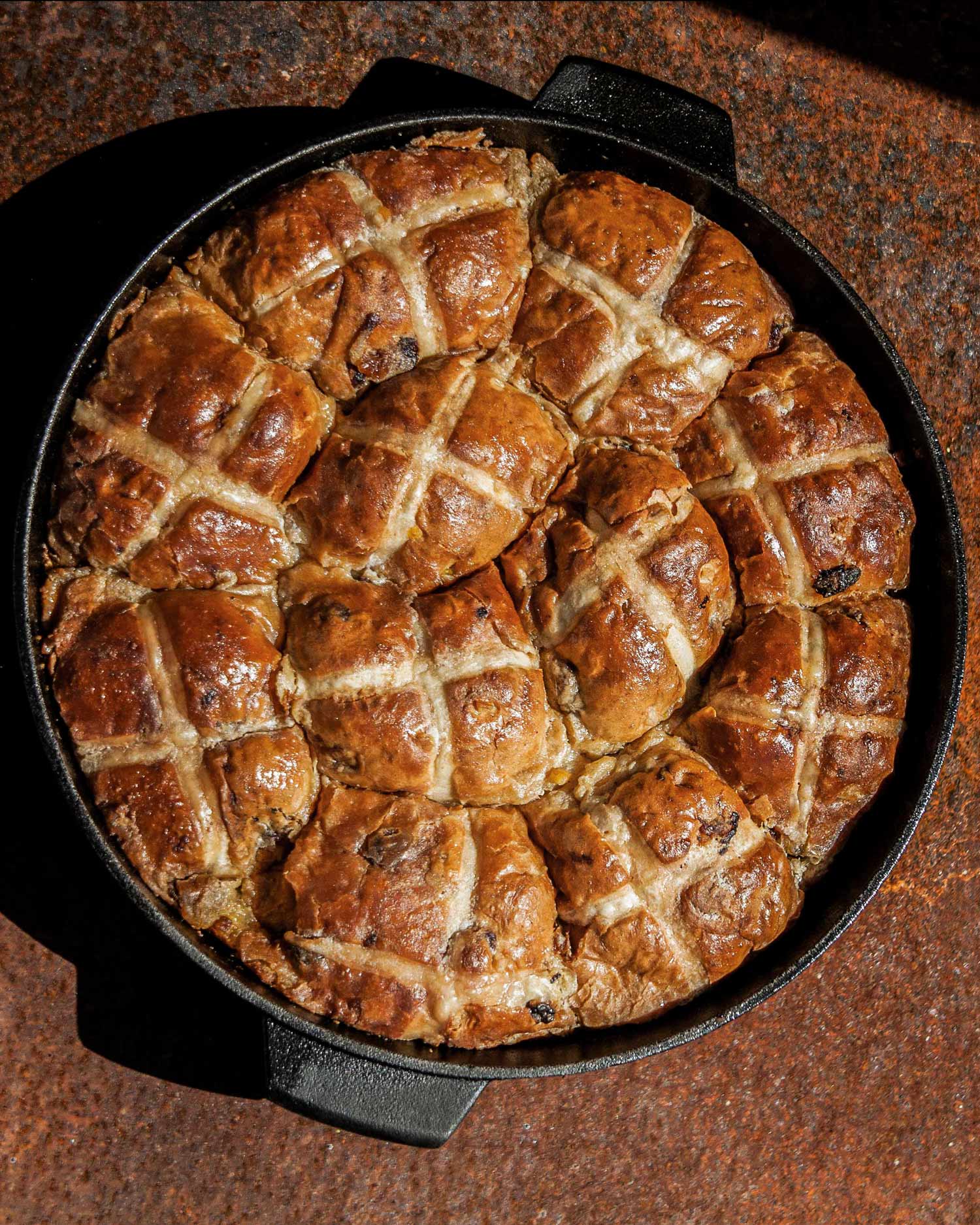 Hot Cross Bun Bread & Butter Pudding | Recipes | Big Green Egg