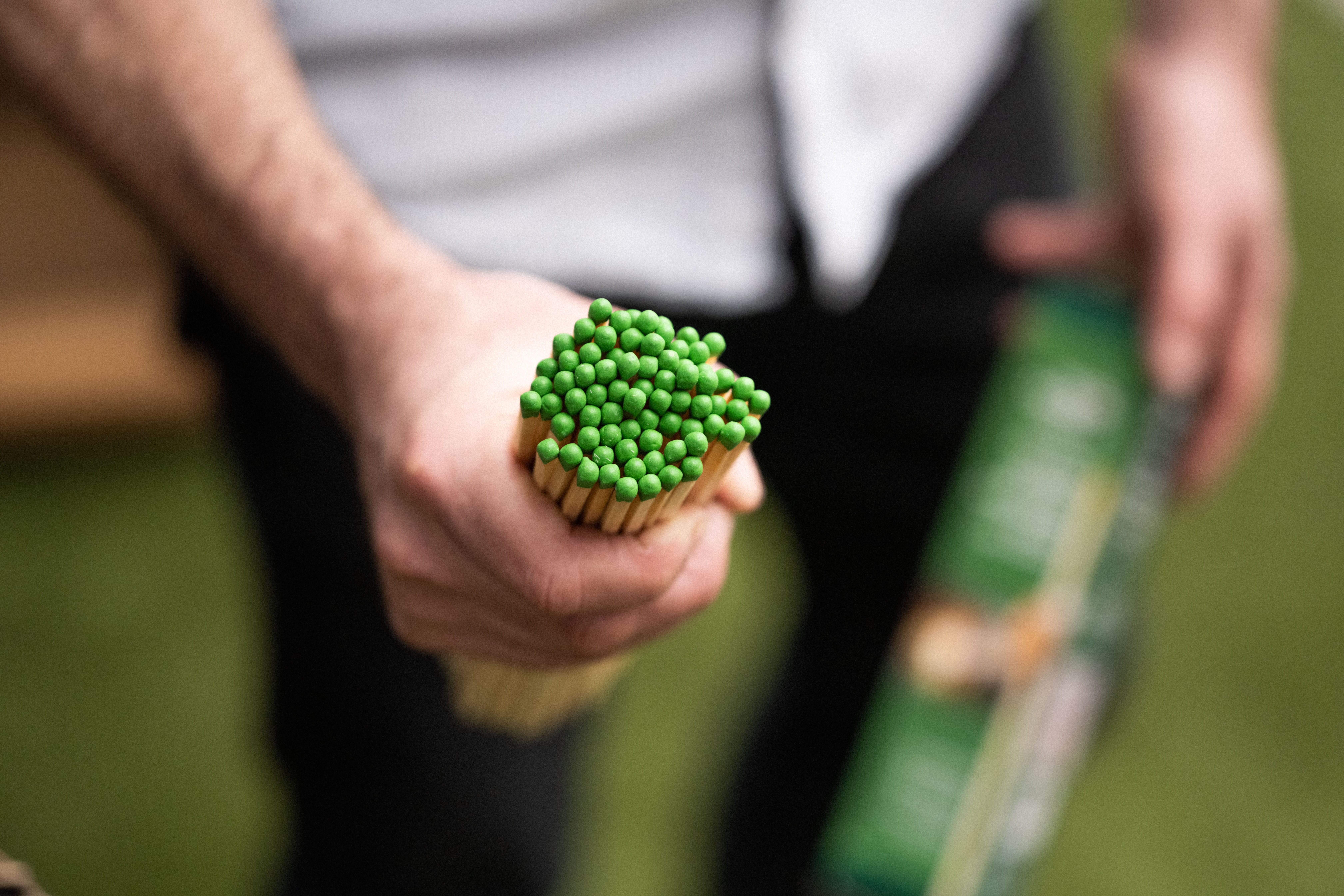 matches seen from front