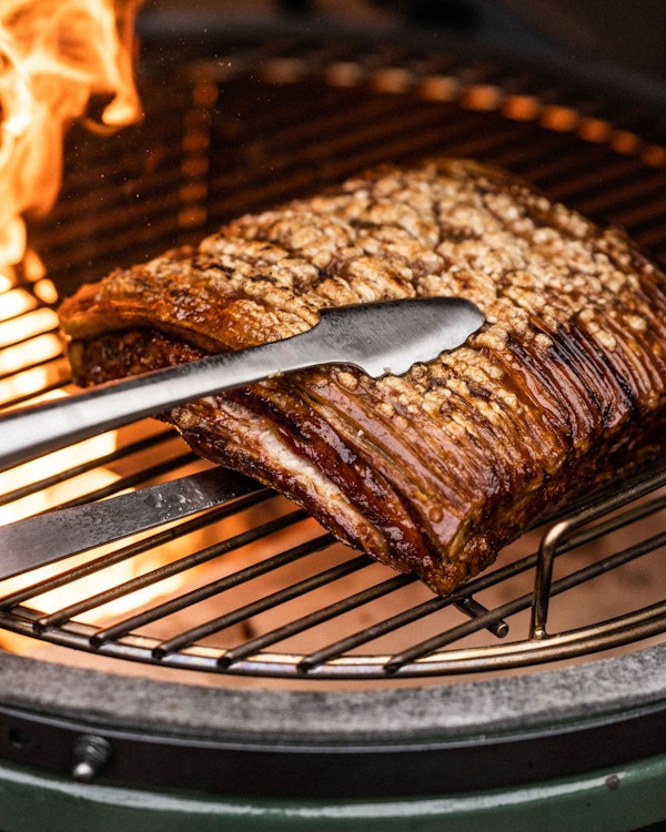 Pork Belly with Membrillo Alioli | Roasting Recipes | Big Green Egg