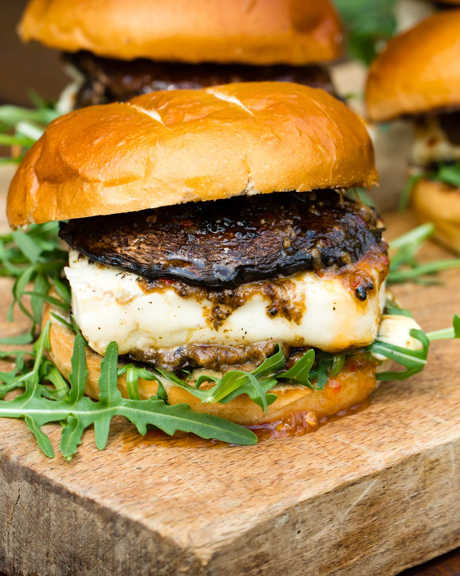 Umami Mushroom & Halloumi Burgers | Tom Kerridge Cooking Outdoors | Big Green Egg