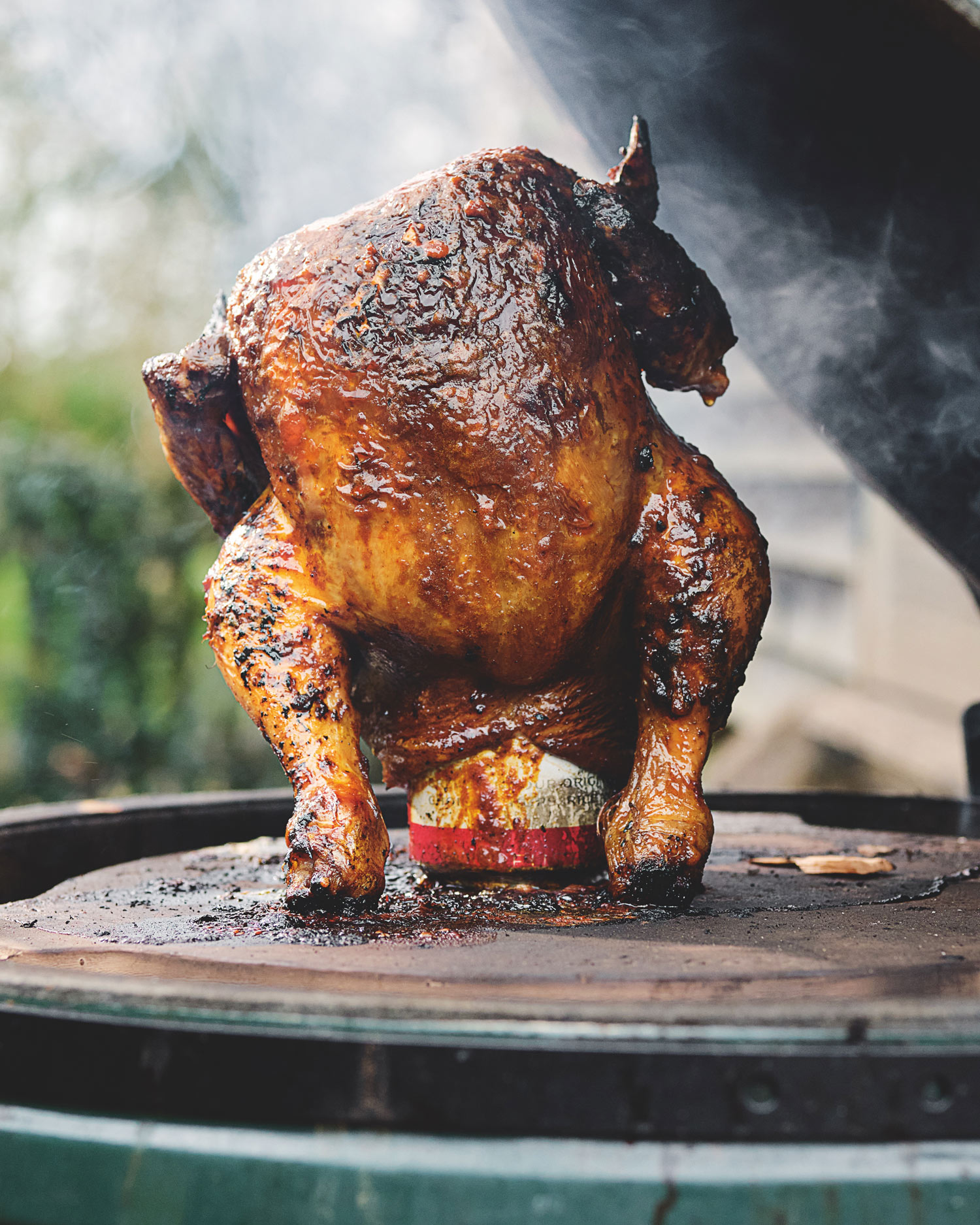 Beer-can Chicken with Gochujang Butter | Tom Kerridge Cooking Outdoors | Big Green Egg Recipes