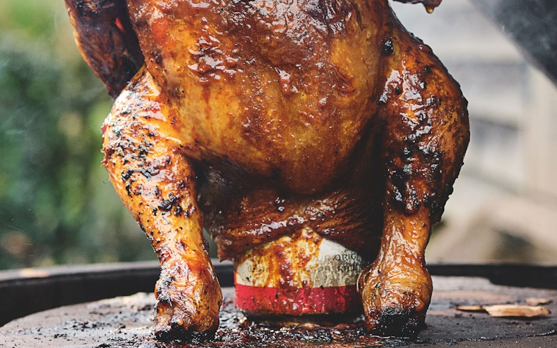 Beer-can Chicken with Gochujang Butter | Tom Kerridge Outdoor Cooking  | Big Green Egg Recipes