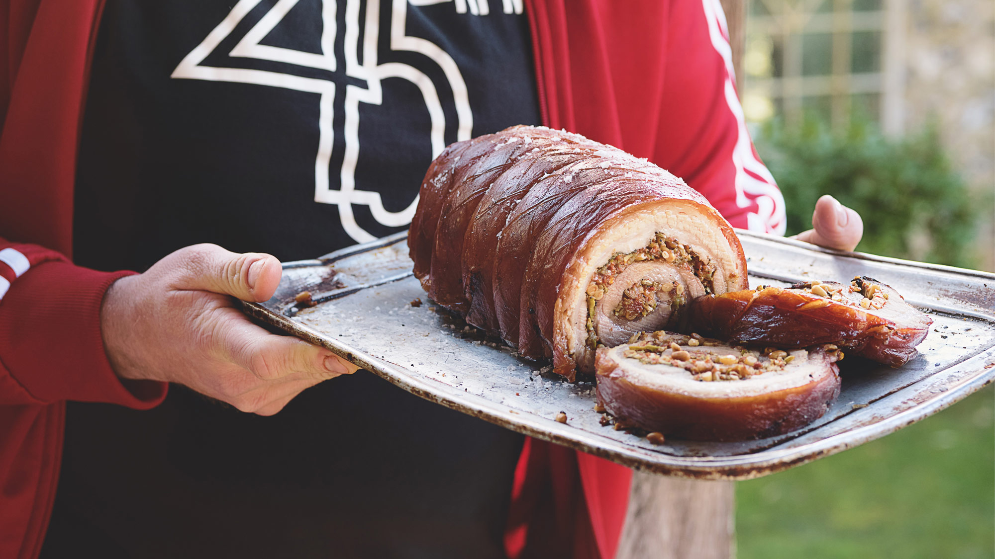 Fennel & Nduja spiced Porchetta | Tom Kerridge Outdoor Cooking | Pork Recipes | Big Green Egg