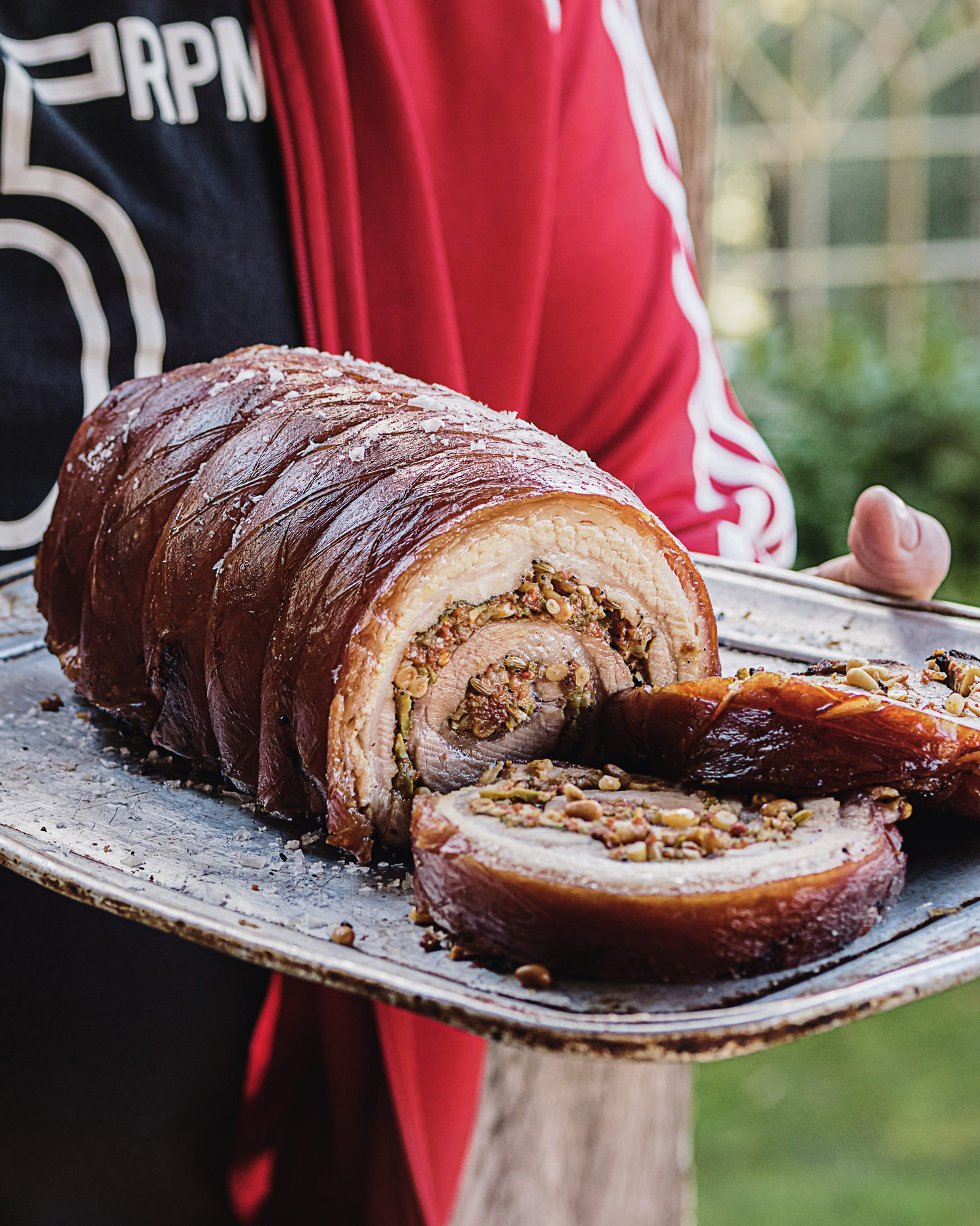 Fennel & Nduja spiced Porchetta | Tom Kerridge Outdoor Cooking | Pork Recipes | Big Green Egg