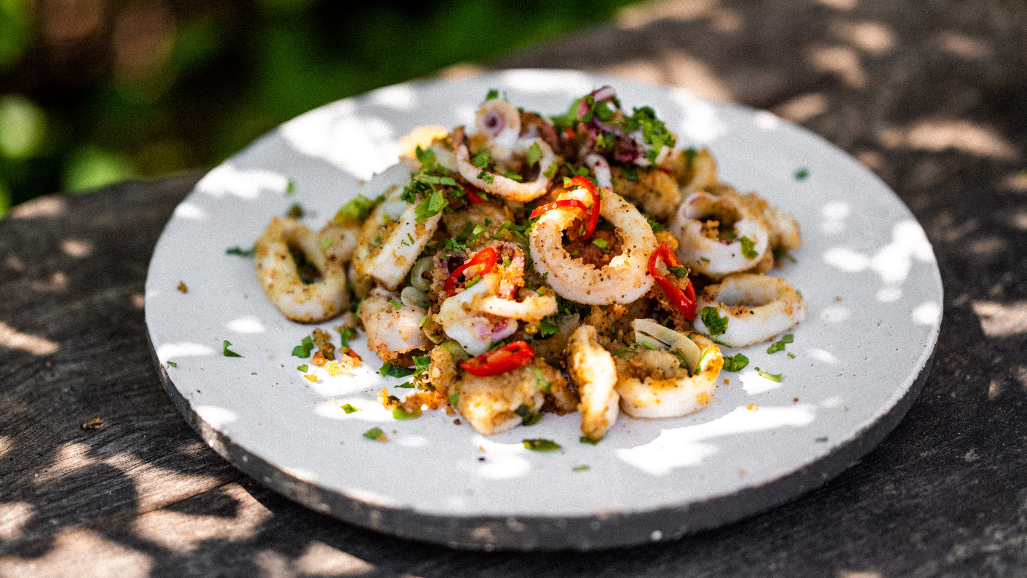 Salt & Pepper Squid | Pan Cooking | Seafood Recipe | Big Green Egg