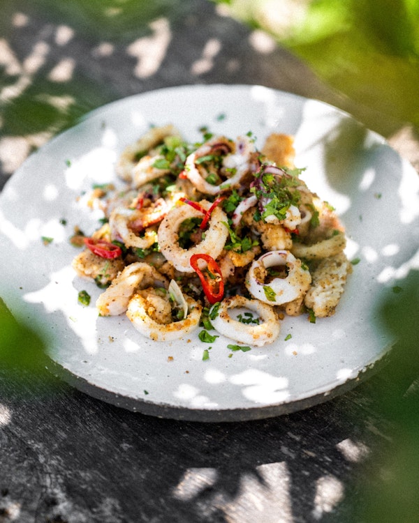 Salt & Pepper Squid | Pan Cooking | Seafood Recipe | Big Green Egg