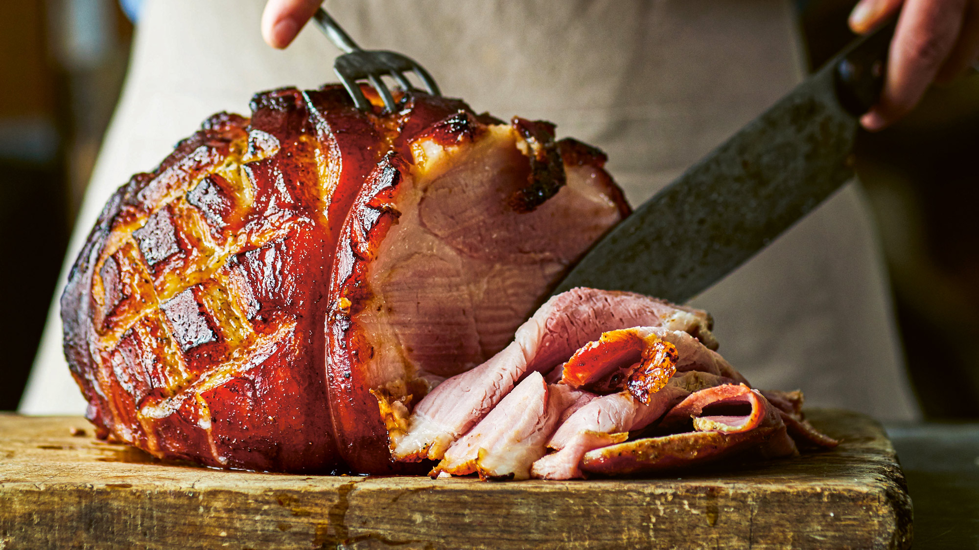 Whole Ham with Spiced Port Glaze | Pork Recipes | Roasting Recipes | Big Green Egg