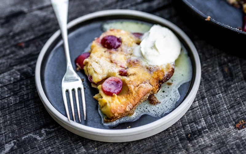 Clafoutis | Sweet Recipe | Pan Cooking | Big Green Egg