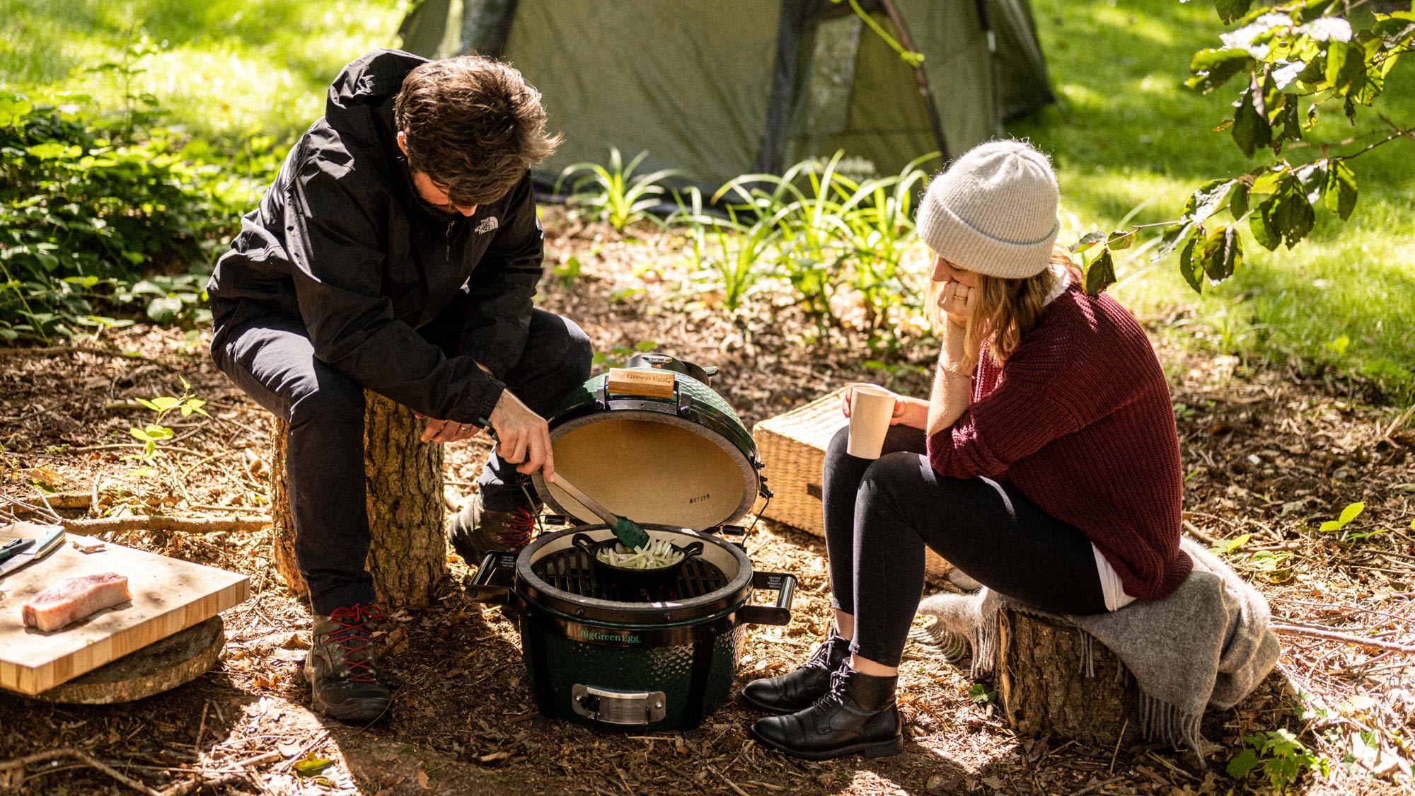 MiniMax going camping | Big Green Egg