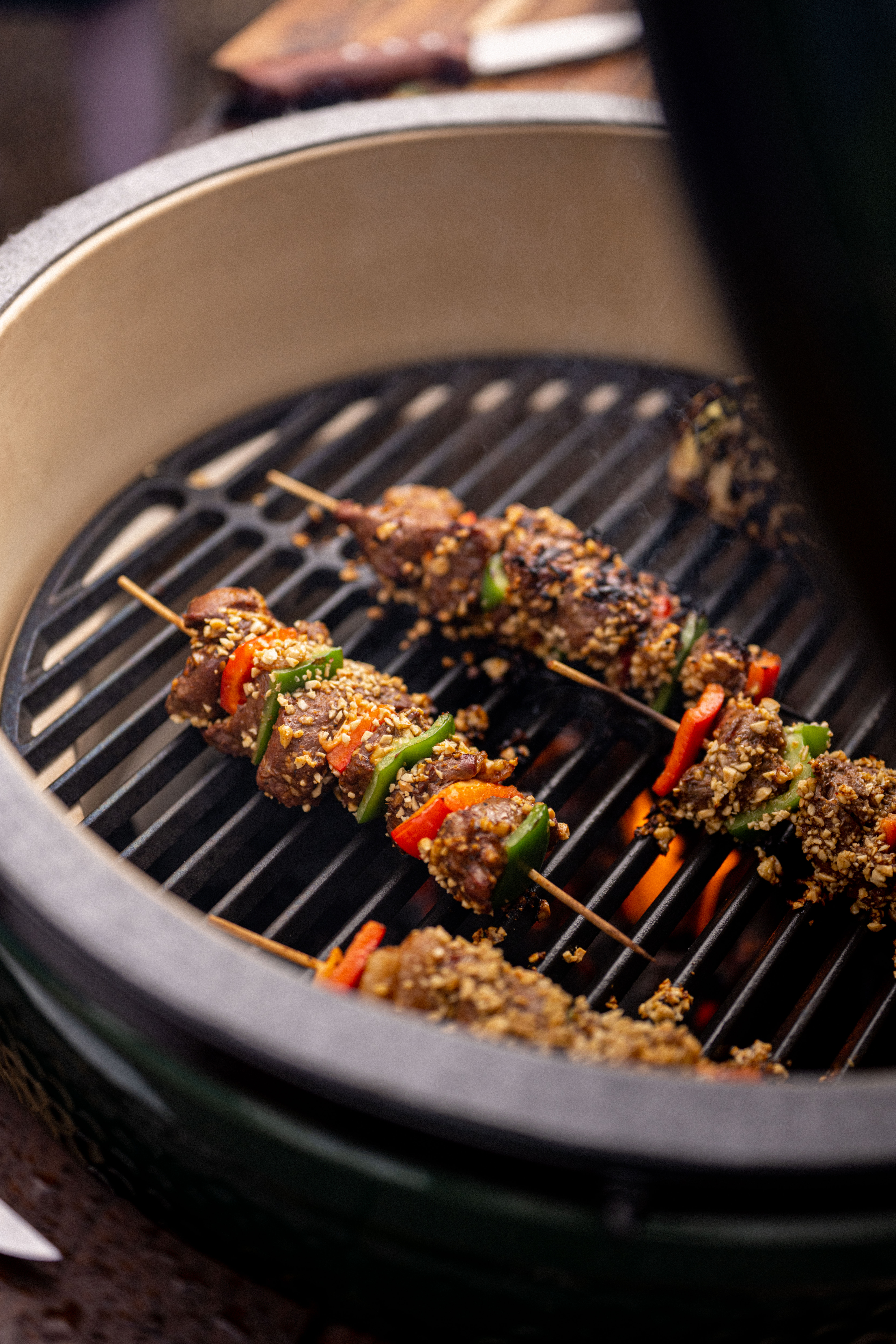 Beef Suya Skewers | Tom Kerridge Outdoor Cooking | Big Green Egg