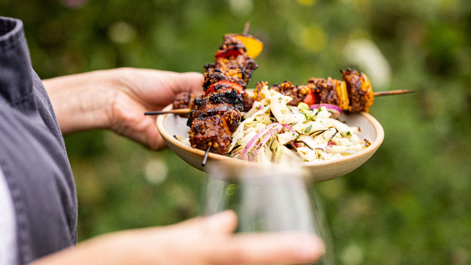 Beef Suya Skewers | Tom Kerridge Outdoor Cooking | Big Green Egg