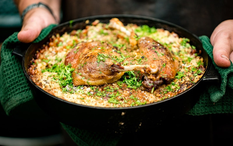 Cassoulet | Game and Pork recipes | Pan Cooking | Big Green Egg