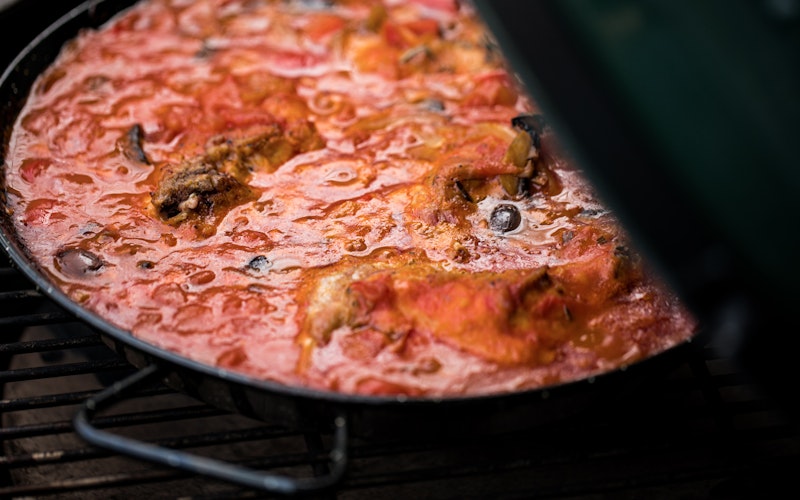 Rabbit Cacciatore | Game Recipes | Pan Cooking | Big Green Egg