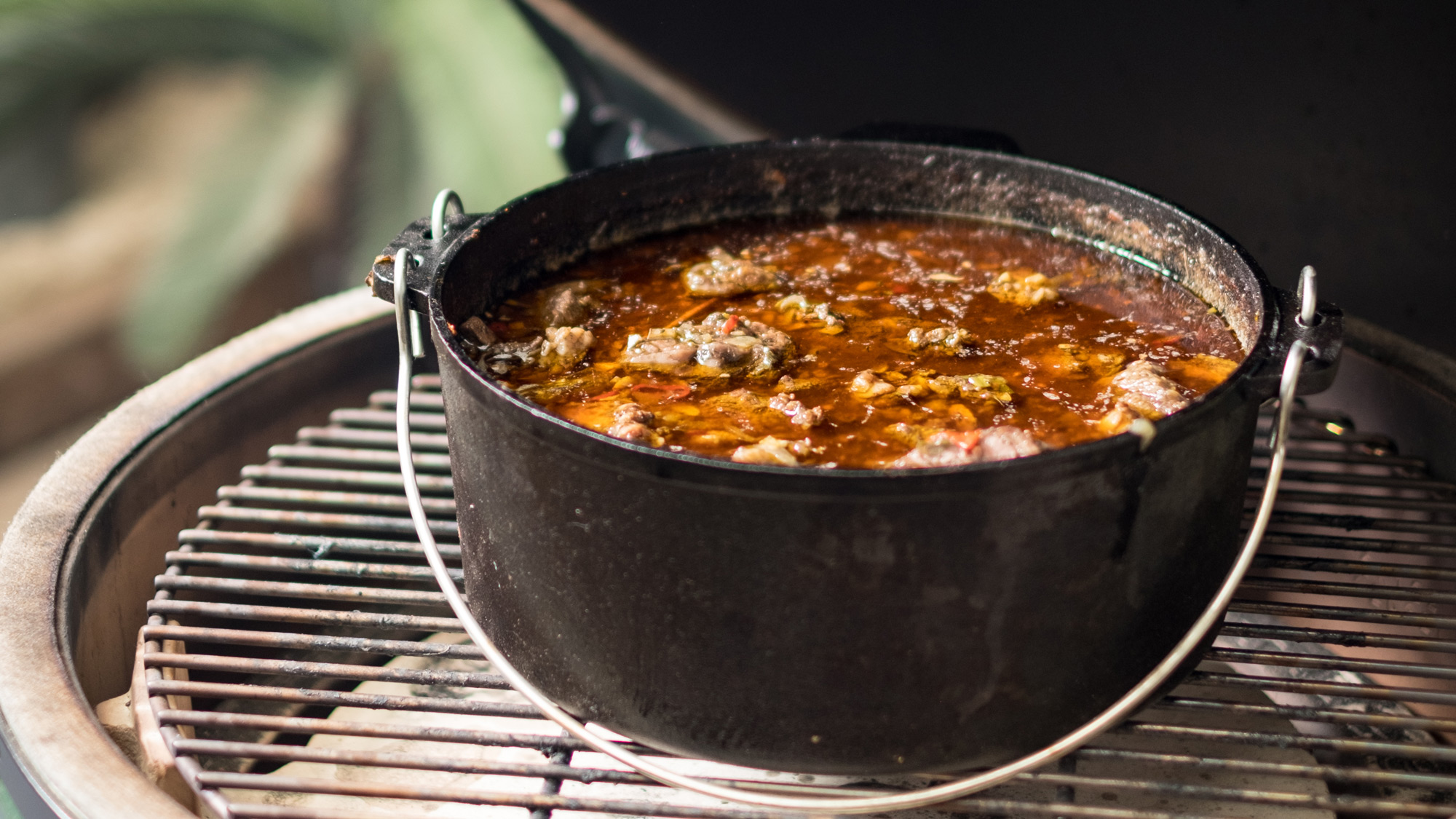 Curry Goat | Goat recipes | Pan cooking | Big Green Egg