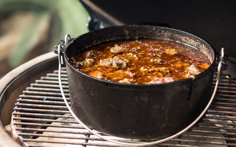 Curry Goat | Goat recipes | Pan cooking | Big Green Egg