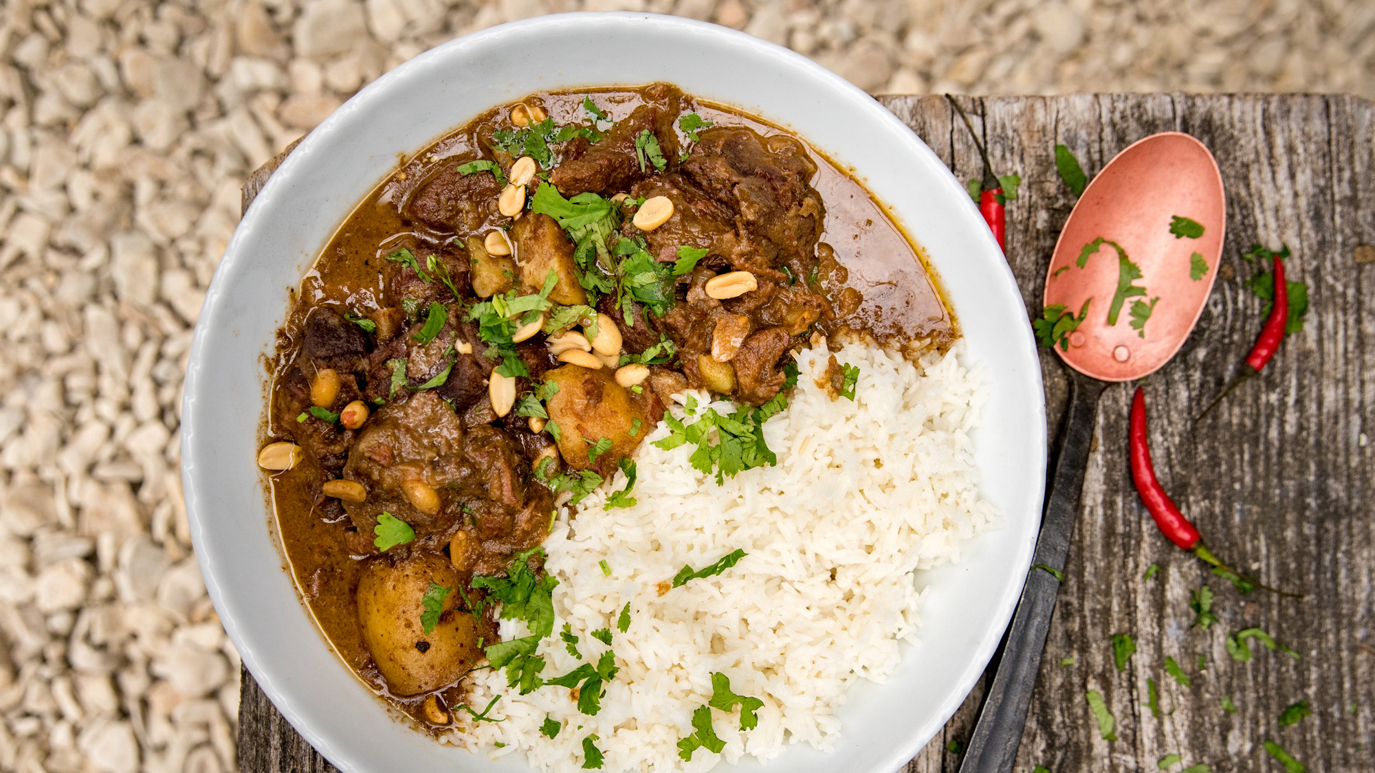 Beef Massaman | Beef recipes | Low & Slow Pan cooking | Big Green Egg