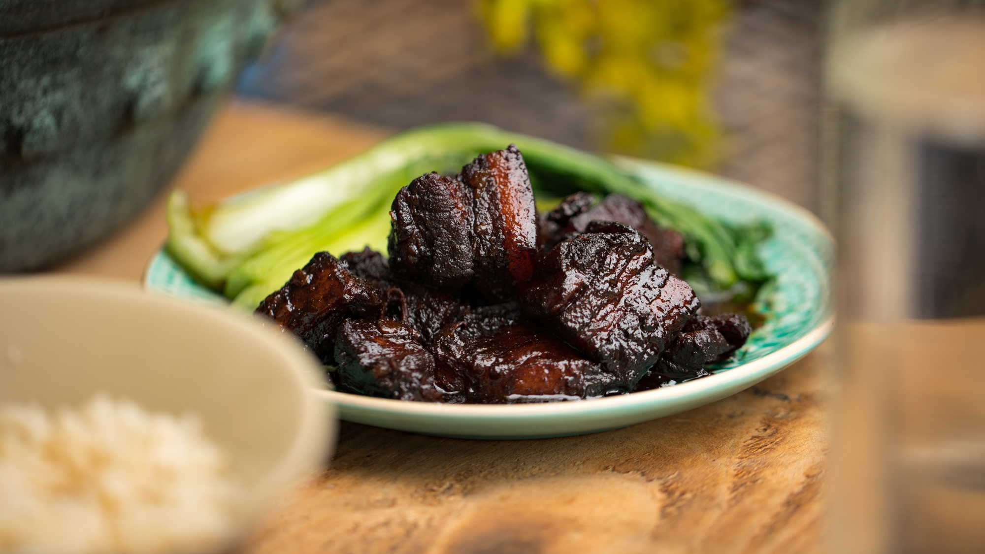 Chinese braised pork belly | Pork Recipes | Low & Slow Pan cooking | Big Green Egg