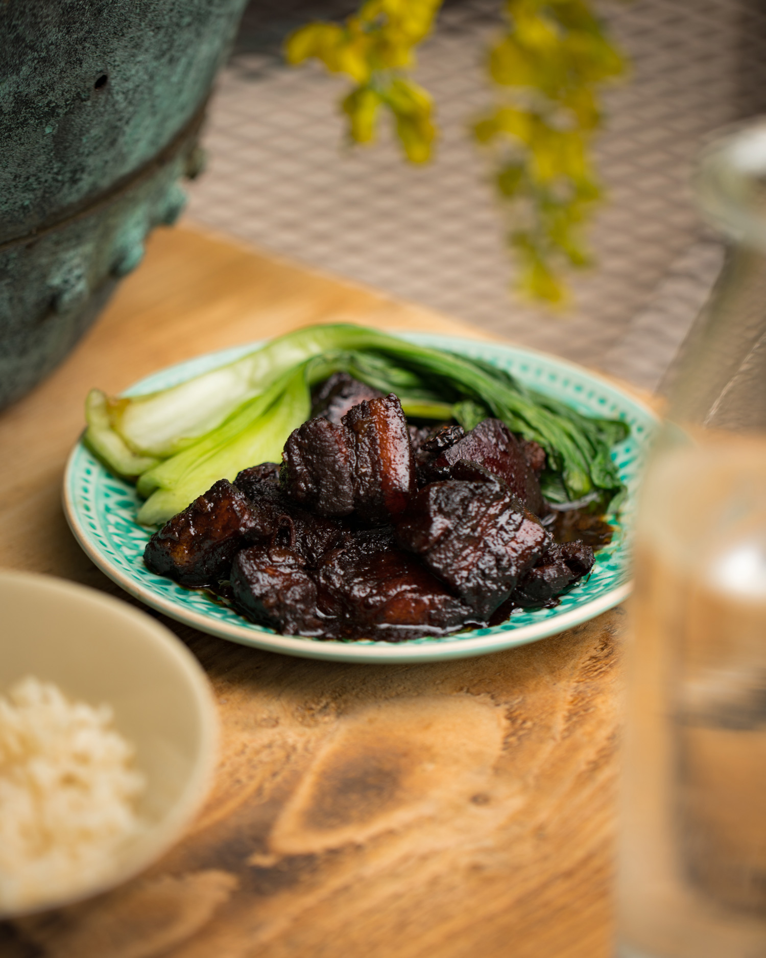 Chinese braised pork belly | Pork Recipes | Low & Slow Pan cooking | Big Green Egg