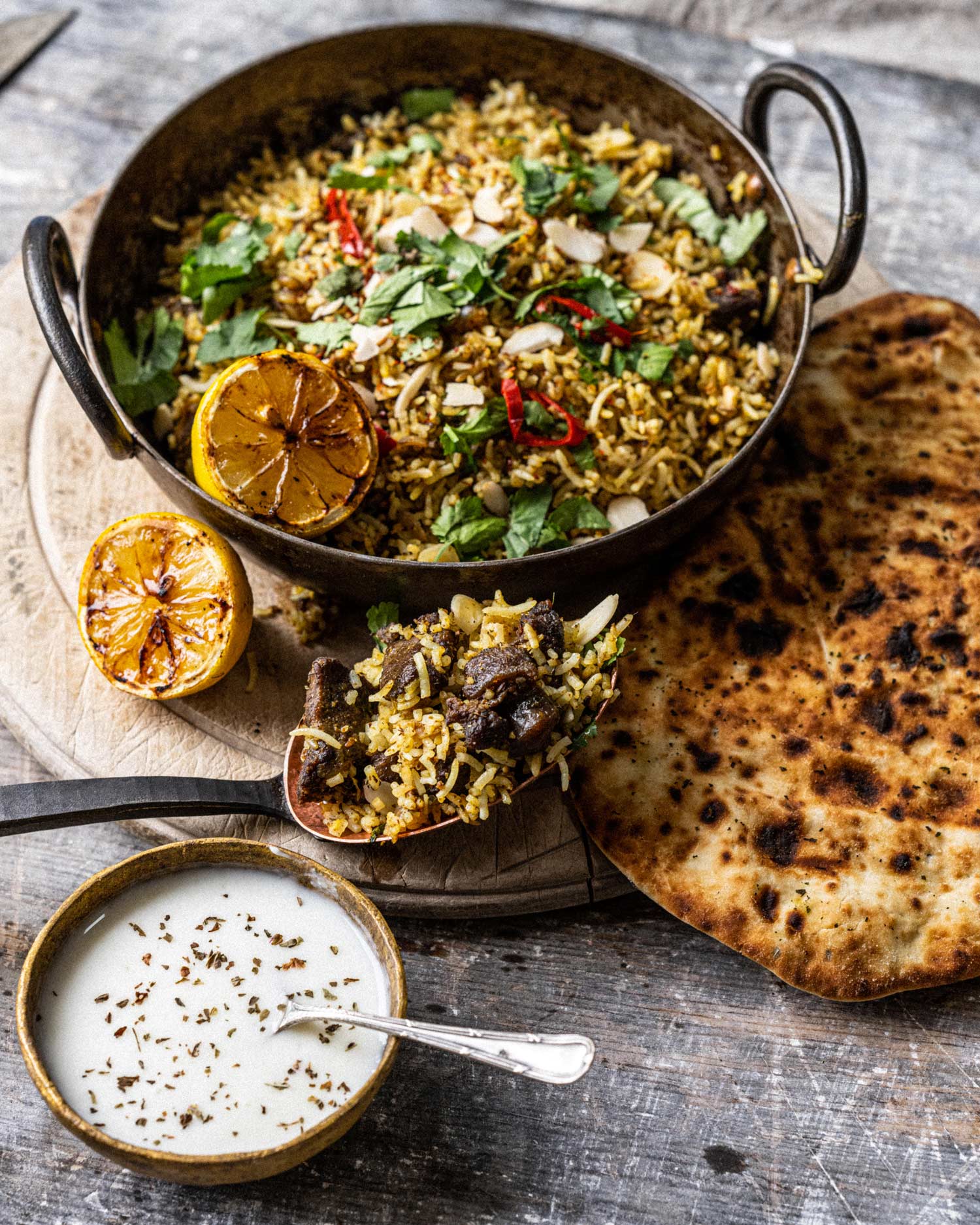 Goat Biriyani | Goat recipes | Pan Cooking | Big Green Egg