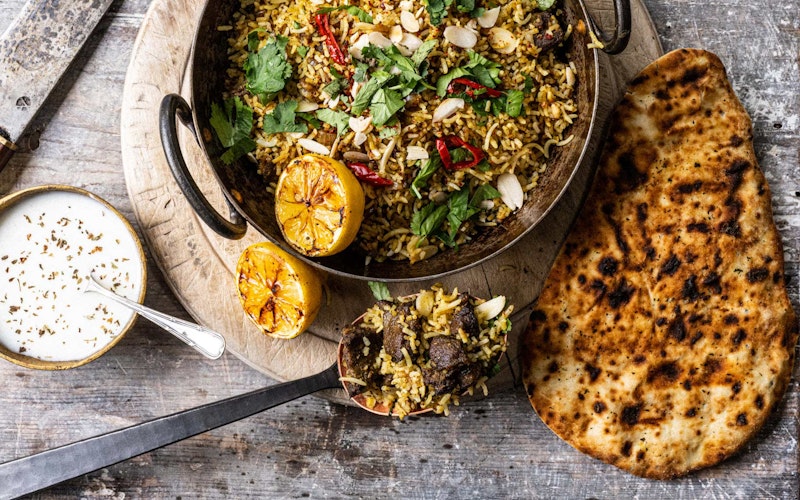 Goat Biriyani | Goat recipes | Pan Cooking | Big Green Egg
