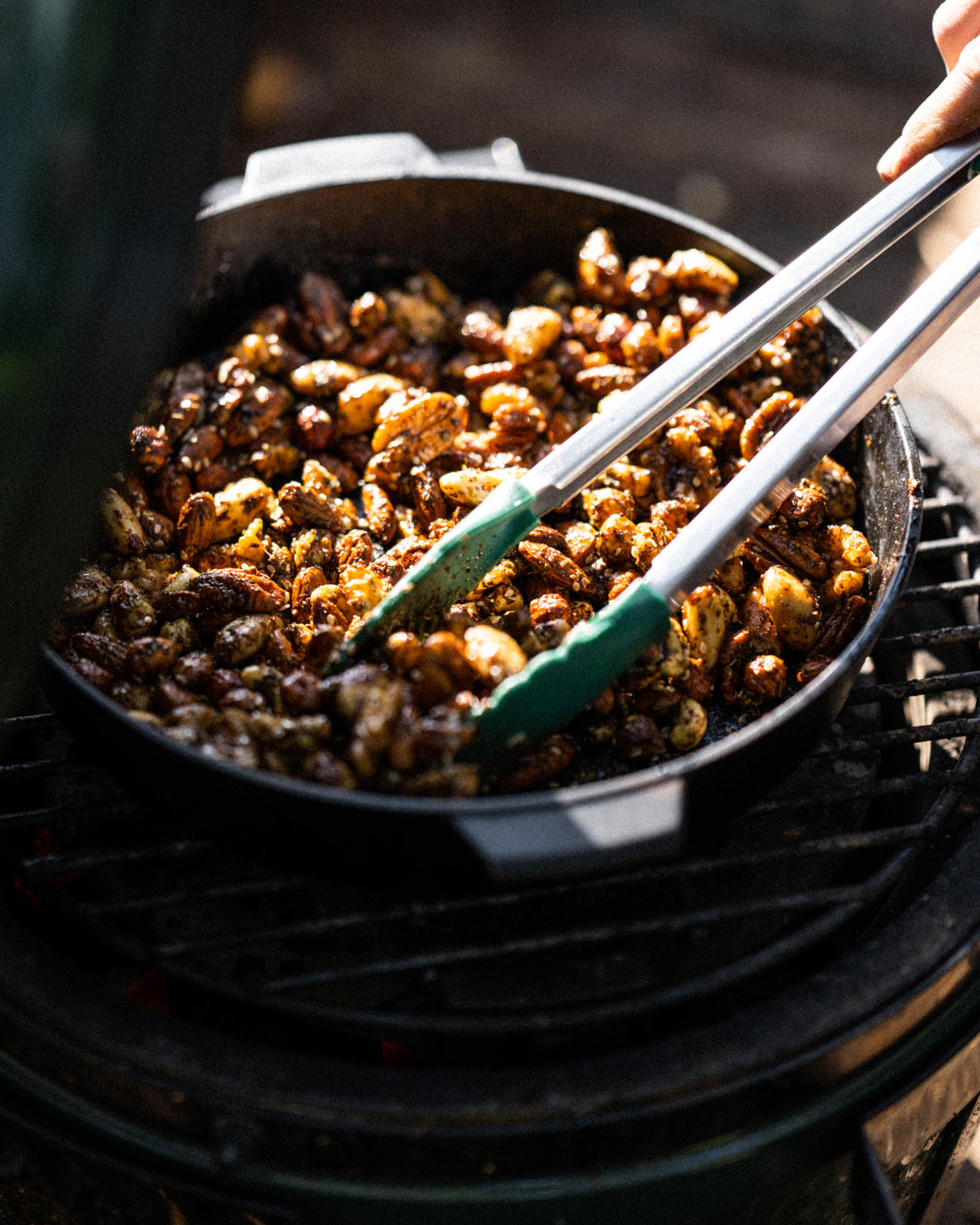 Spiced Nuts | Christmas recipes | Pan cooking | Big Green Egg