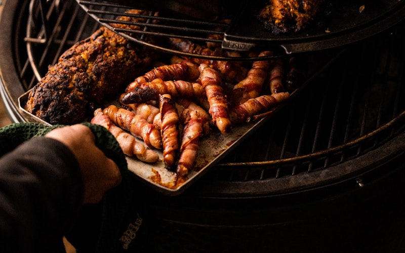 Pigs in blankets | Christmas recipes | EGGspander Recipes | Big Green Egg