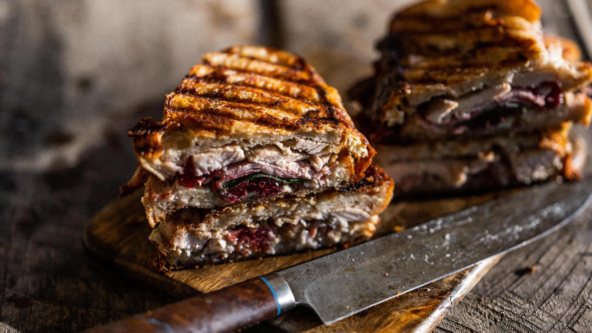 Ham, stuffing & cranberry toasties | Turkey | Pork Recipes | Grilling | Christmas Recipes | Big Green Egg