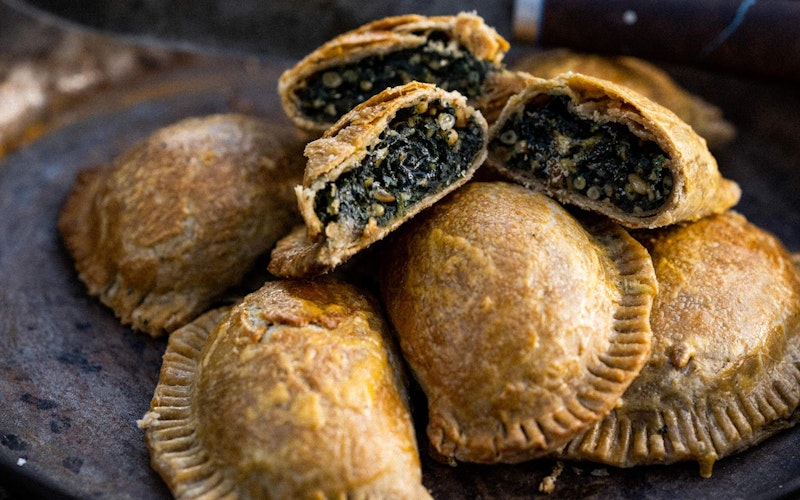 Spinach, Blue Cheese & Pine Nut Empanadas | Vegetarian | Baking recipes | Big Green Egg