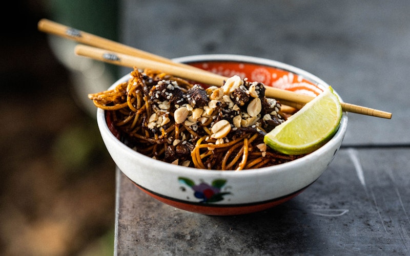 Leftover beef Dan Dan noodles | Beef | Pan cooking | Asian recipes |  Big Green Egg