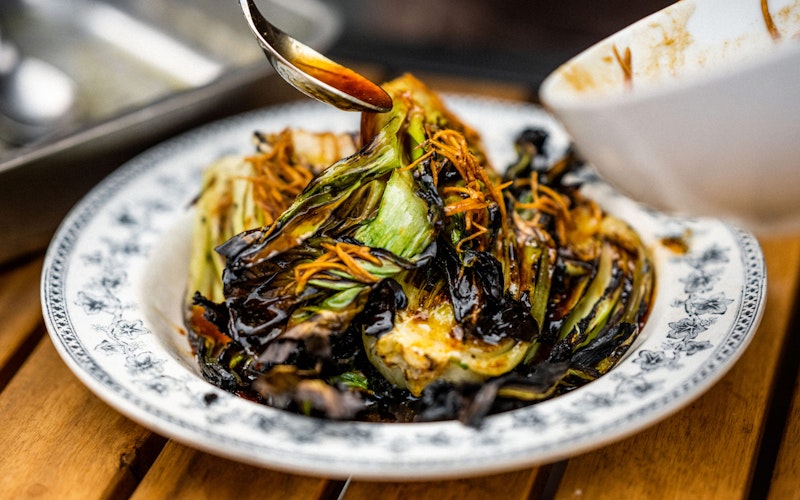 Chinese Greens, Ginger, Sesame, Soy | Grilling | Roasting | Vegetarian | Big Green Egg