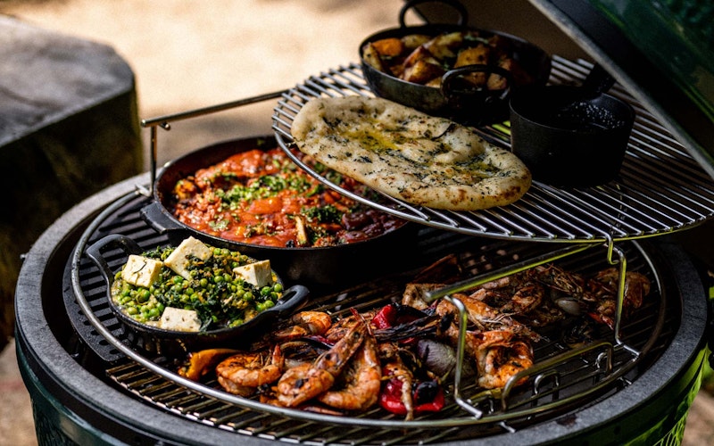 Indian Banquet on the EGGspander | EGGspander Recipes | Big Green Egg