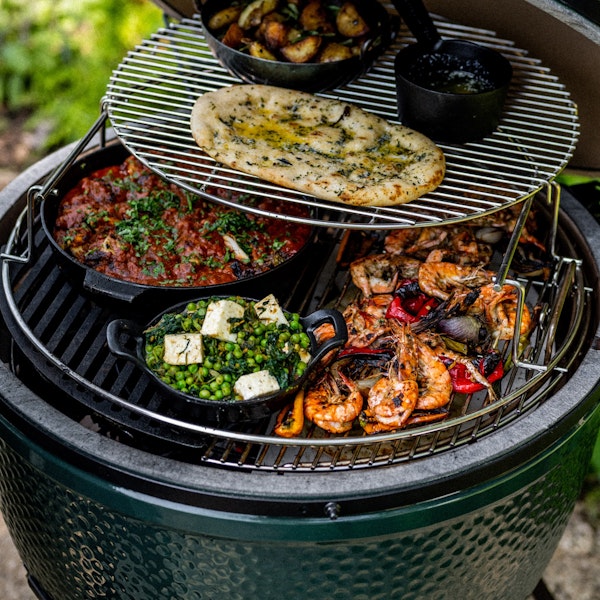 Indian Banquet on the EGGspander | EGGspander Recipes | Big Green Egg