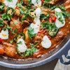 butter chicken close up