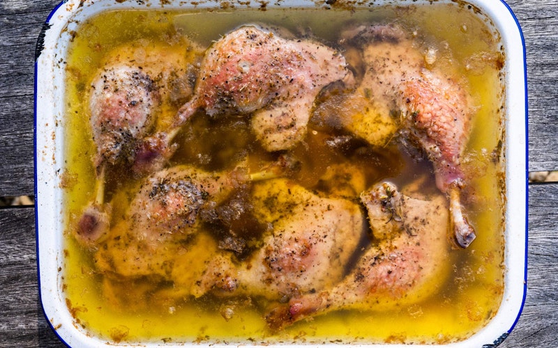 Confit duck | Duck | Pan cooking | Big Green egg