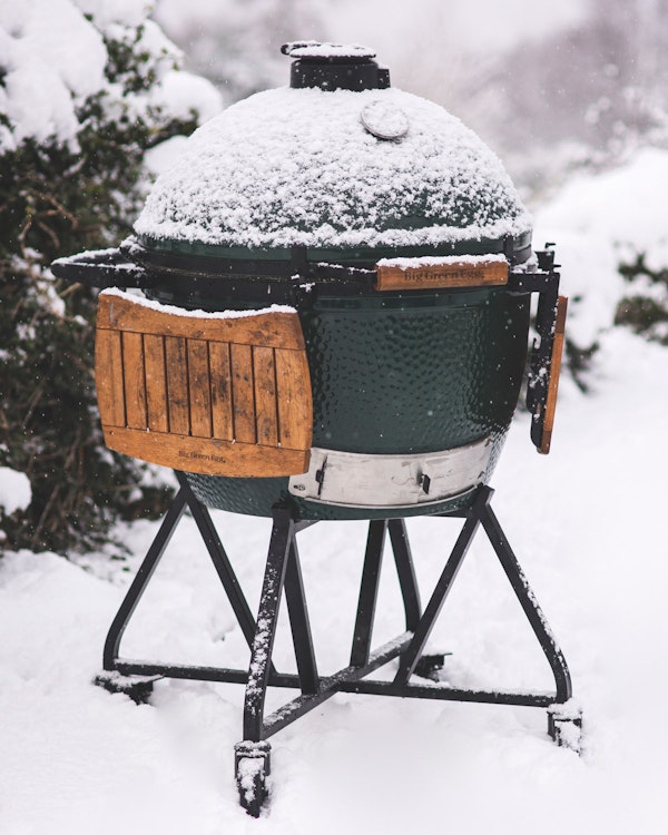 XL Big Green Egg | IntEGGrated Nest and Acacia Shelves | Ceramic Barbecue | Christmas