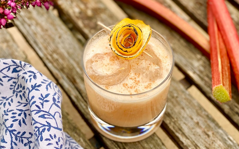 Coronation Rhubarb & Ginger Whisky Sour | Andy Clarke | Drinks | Recipes | Big Green Egg