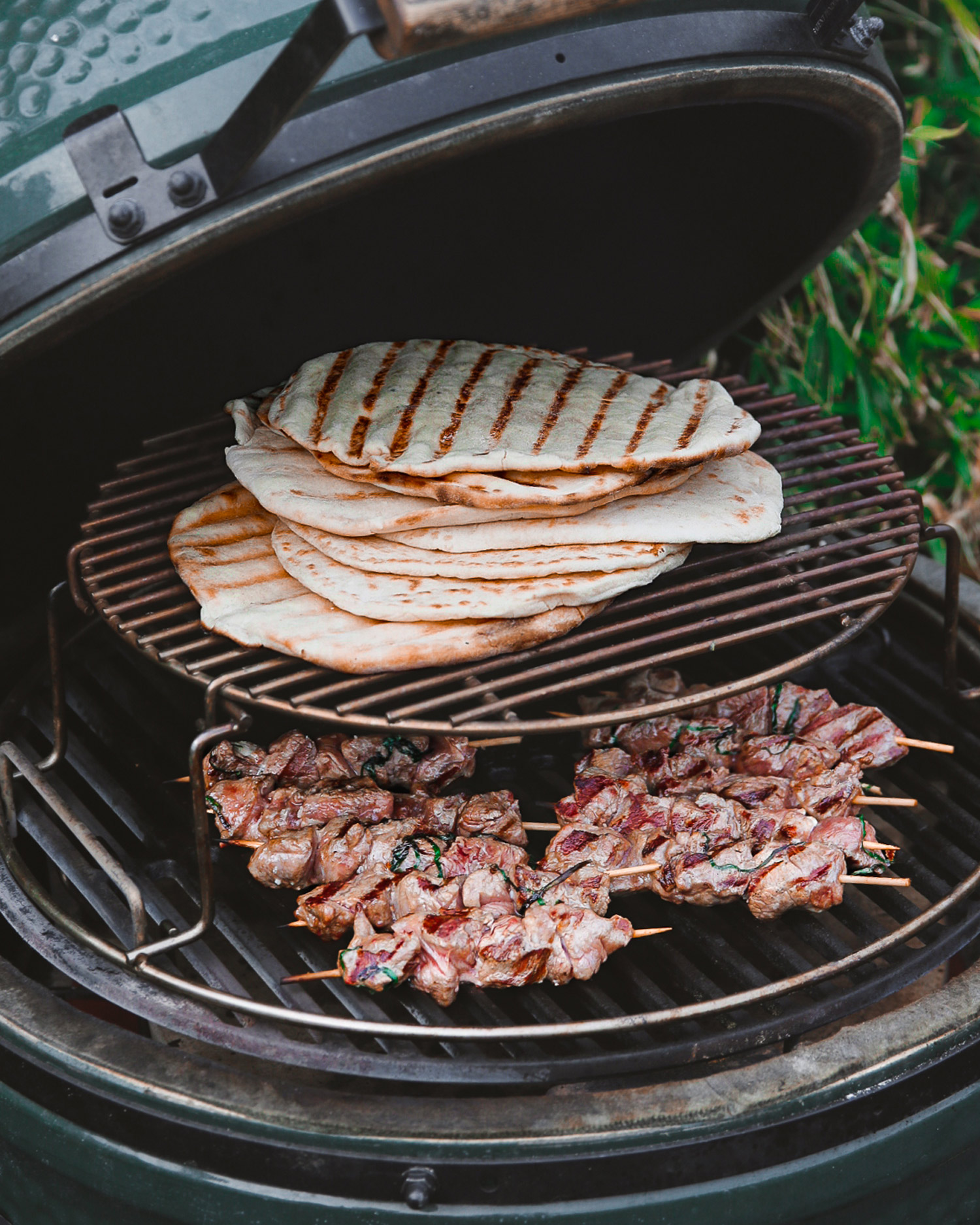Mutton Flatbreads with Spring Green Slaw | Grilling recipes | Lamb & Mutton | Ross Geach | Big Green Egg