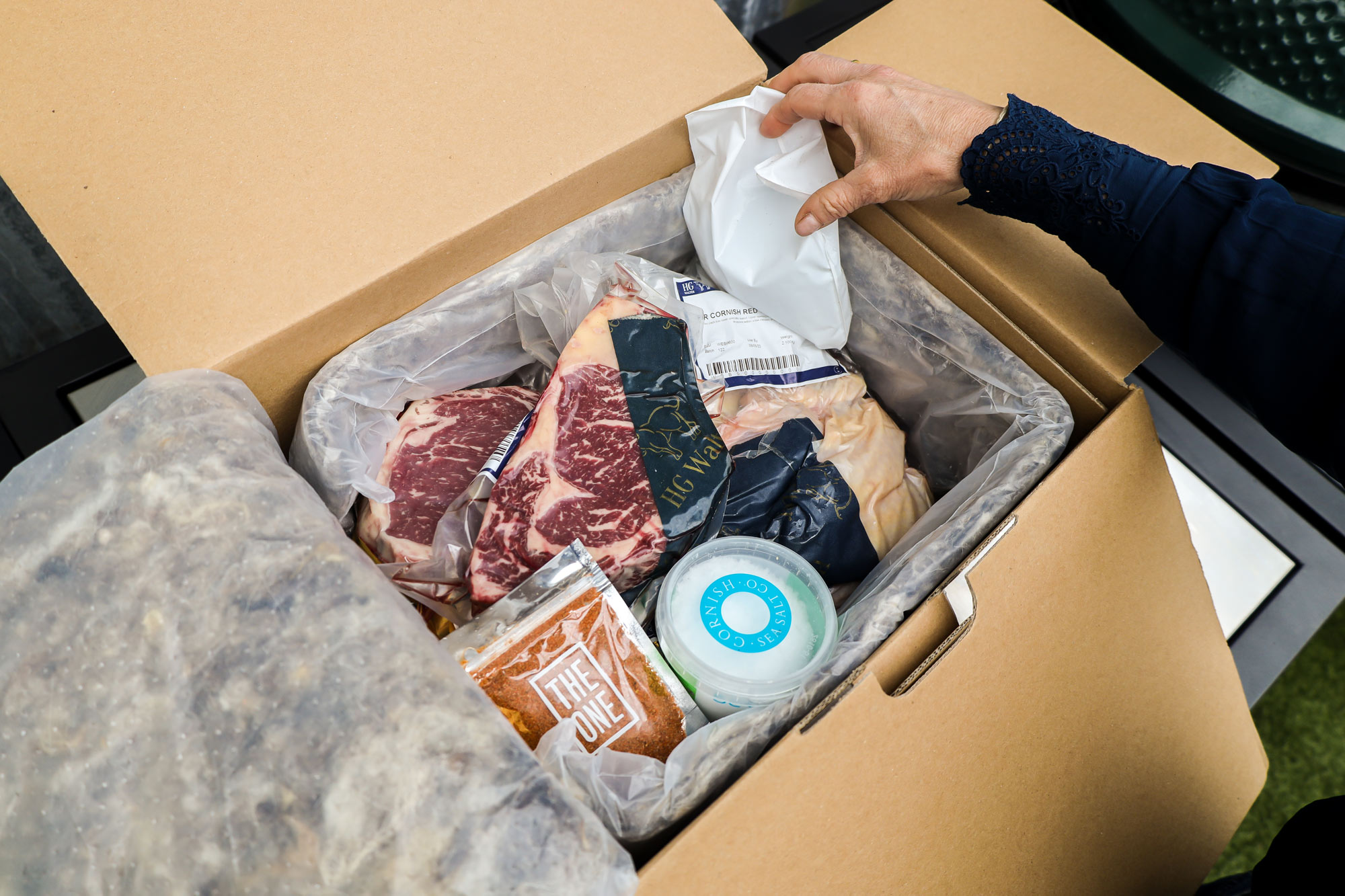 Big Green Egg Discovery Box | HG Walter |  Cornish Sea Salt | The One Sauce | Big Green Egg