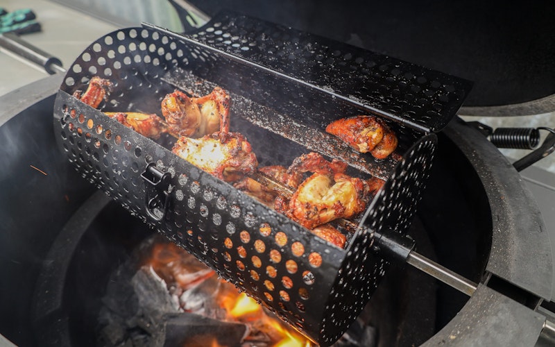 Rotisserie Tumbler Basket | Cookware | Accessories | Big Green Egg