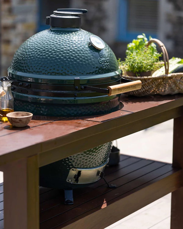 Premium Royal Mahogany Table for Large and XL Big Green Egg
