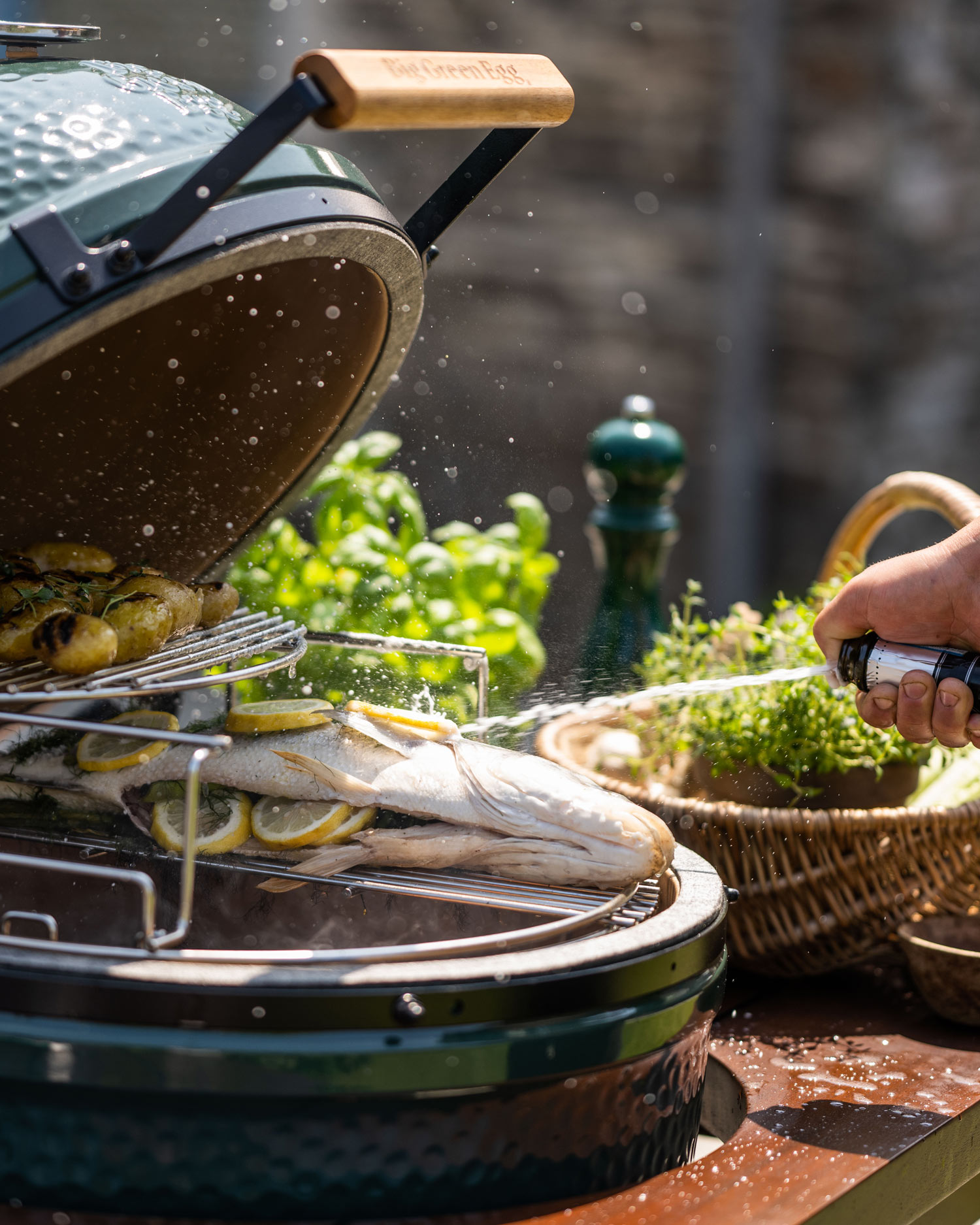 Roast Wild Sea bass  | Roasting recipes | Fish | Join the Club | Big Green Egg